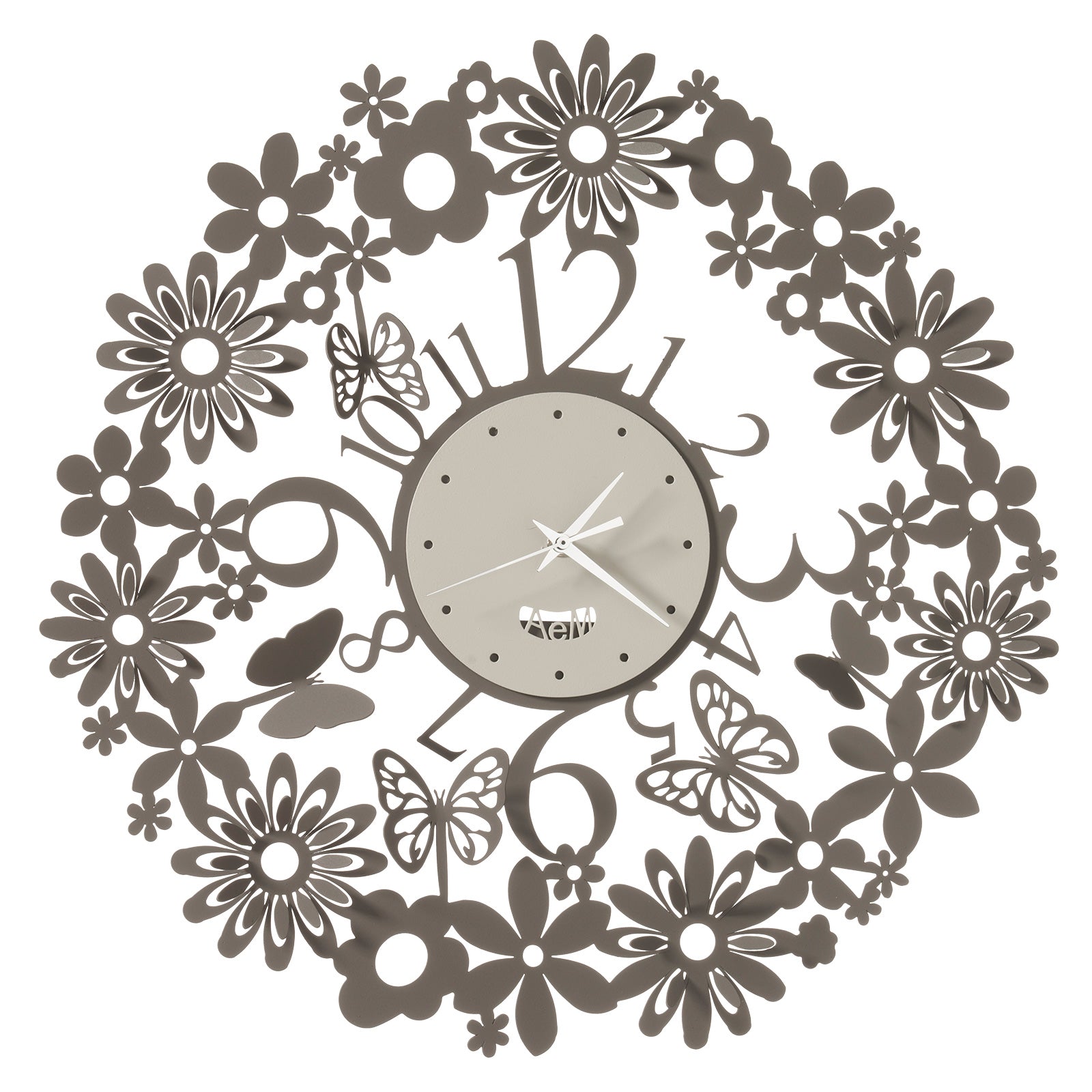 arti-mestieri-margherite-orologio-da-parete-50-cm-ferro image 1