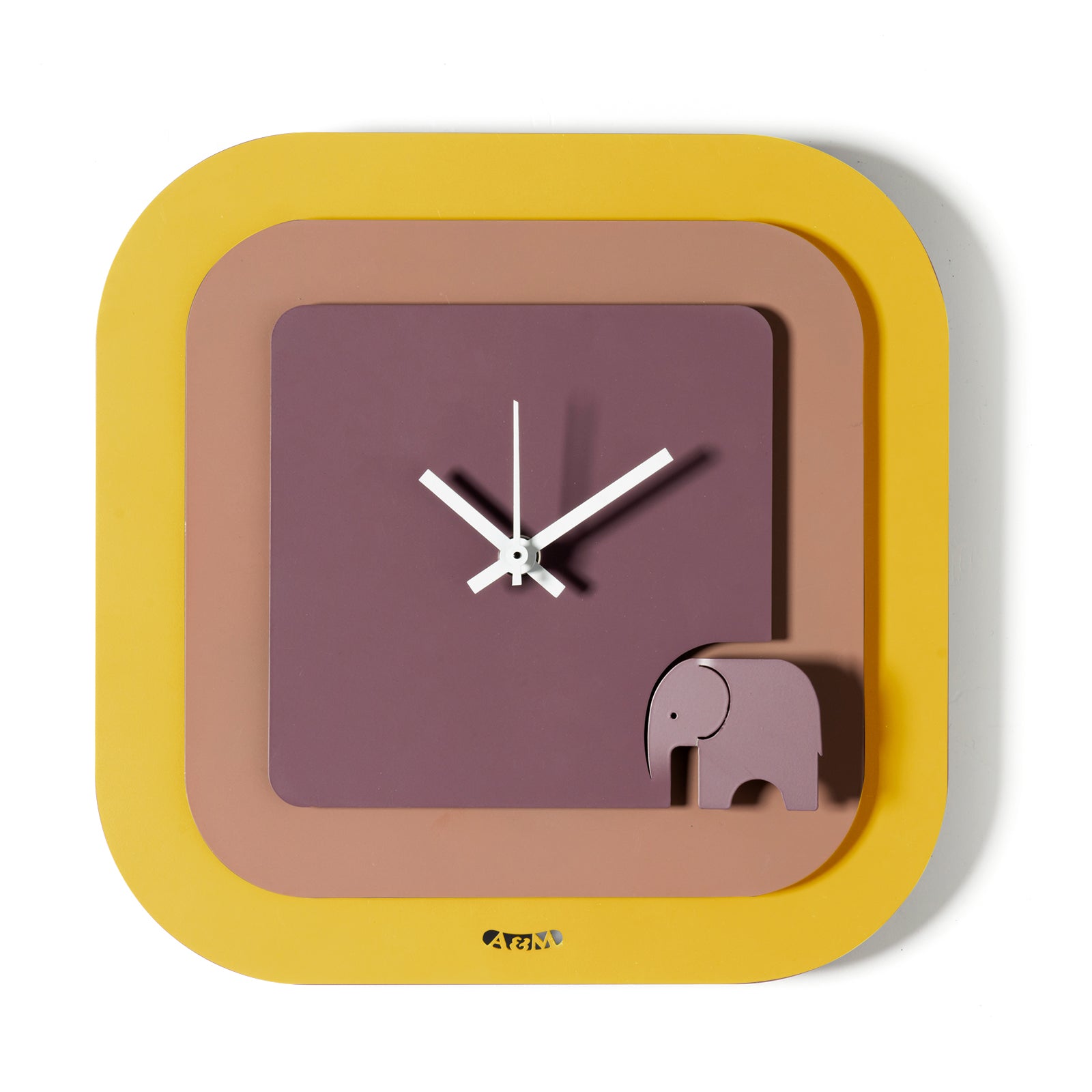 arti-mestieri-tino-24x24-orologio-da-parete-viola-verde image 2