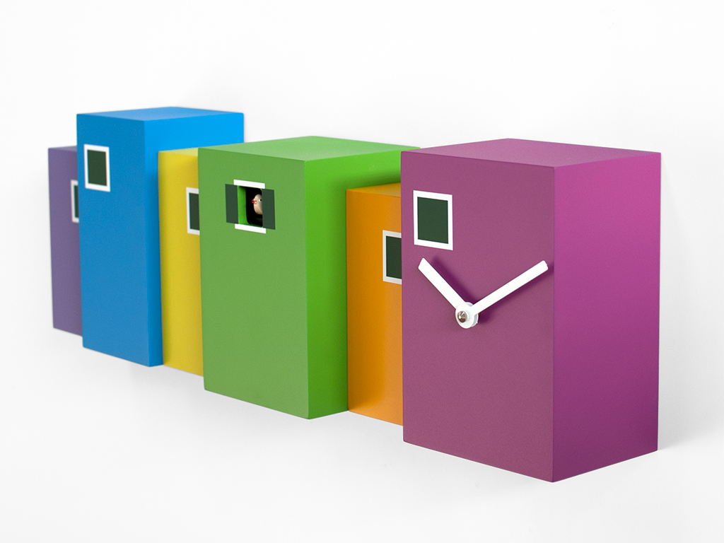 progetti-burano-orologio-a-cuc-moderno-in-legno-colorato image 3