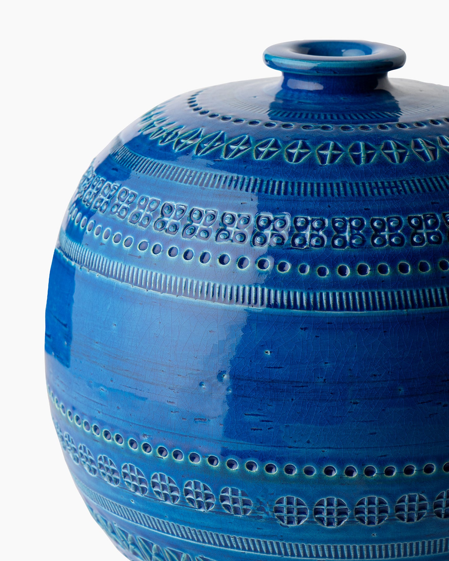bitossi-ceramiche-vaso-sferico-rimini-blu-aldo-londi-azzurro image 3