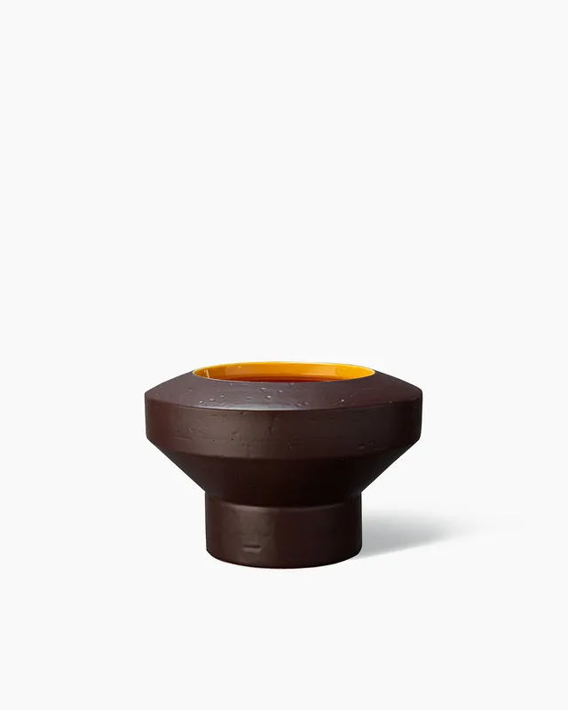 bitossi-ceramiche-bolo-tribe-arik-levy-marrone-giallo-edizione-199 image 1