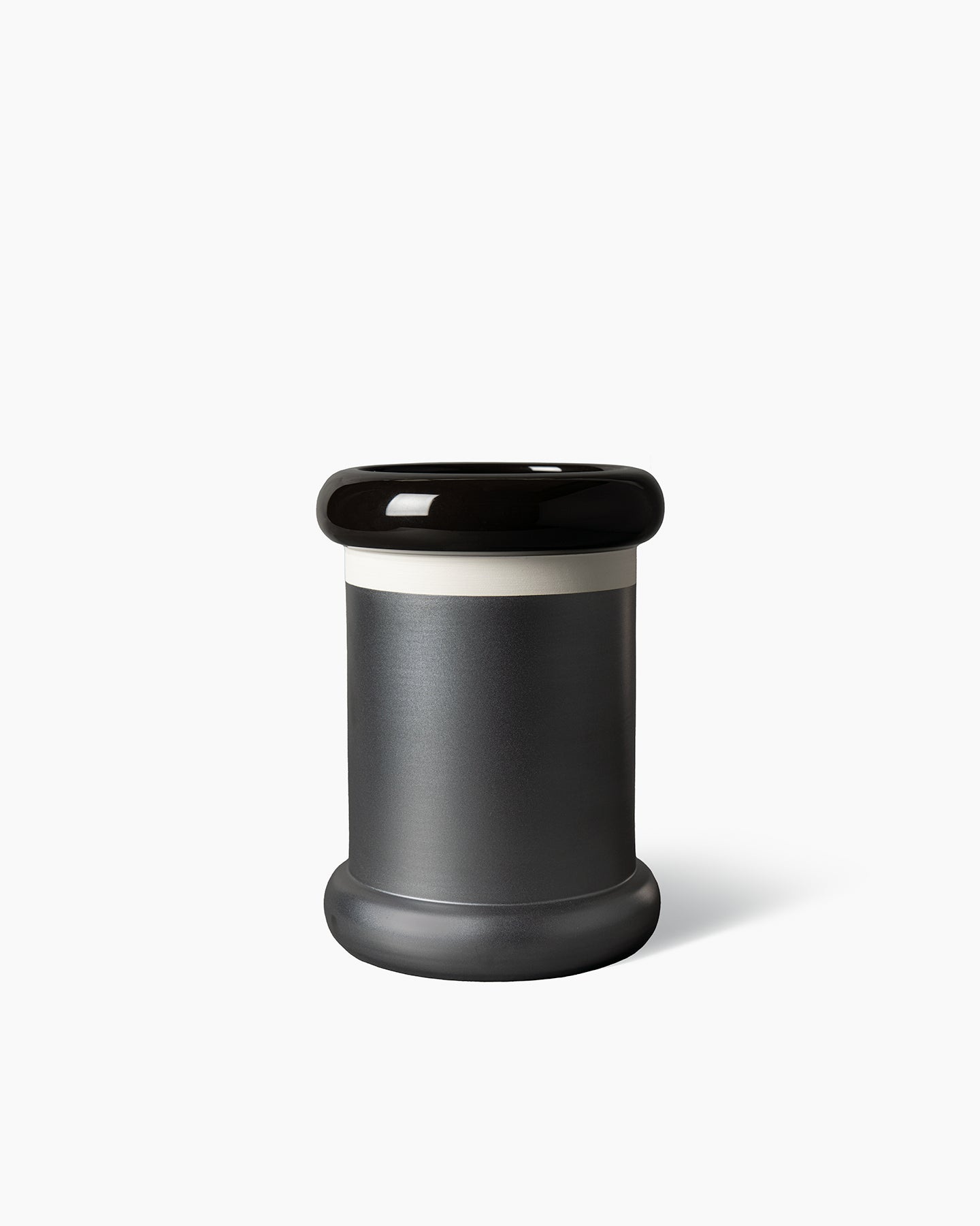 bitossi-ceramiche-vaso-ettore-sottsass-1959-nero image 1