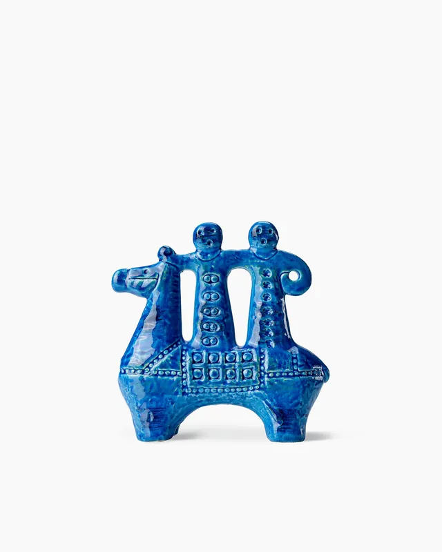 bitossi-ceramiche-miniatura-cavallerizzo-rimini-blu-aldo-londi image 1