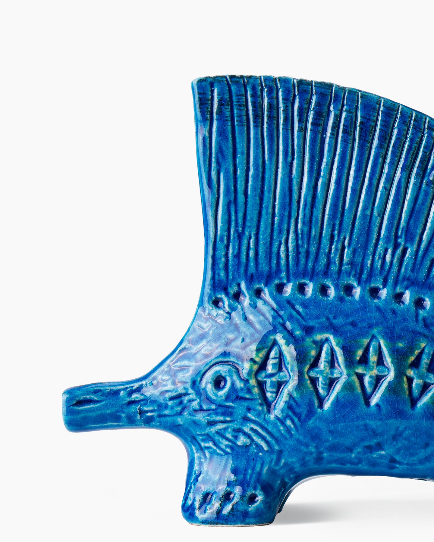 bitossi-ceramiche-figura-istrice-rimini-blu-aldo-londi image 3
