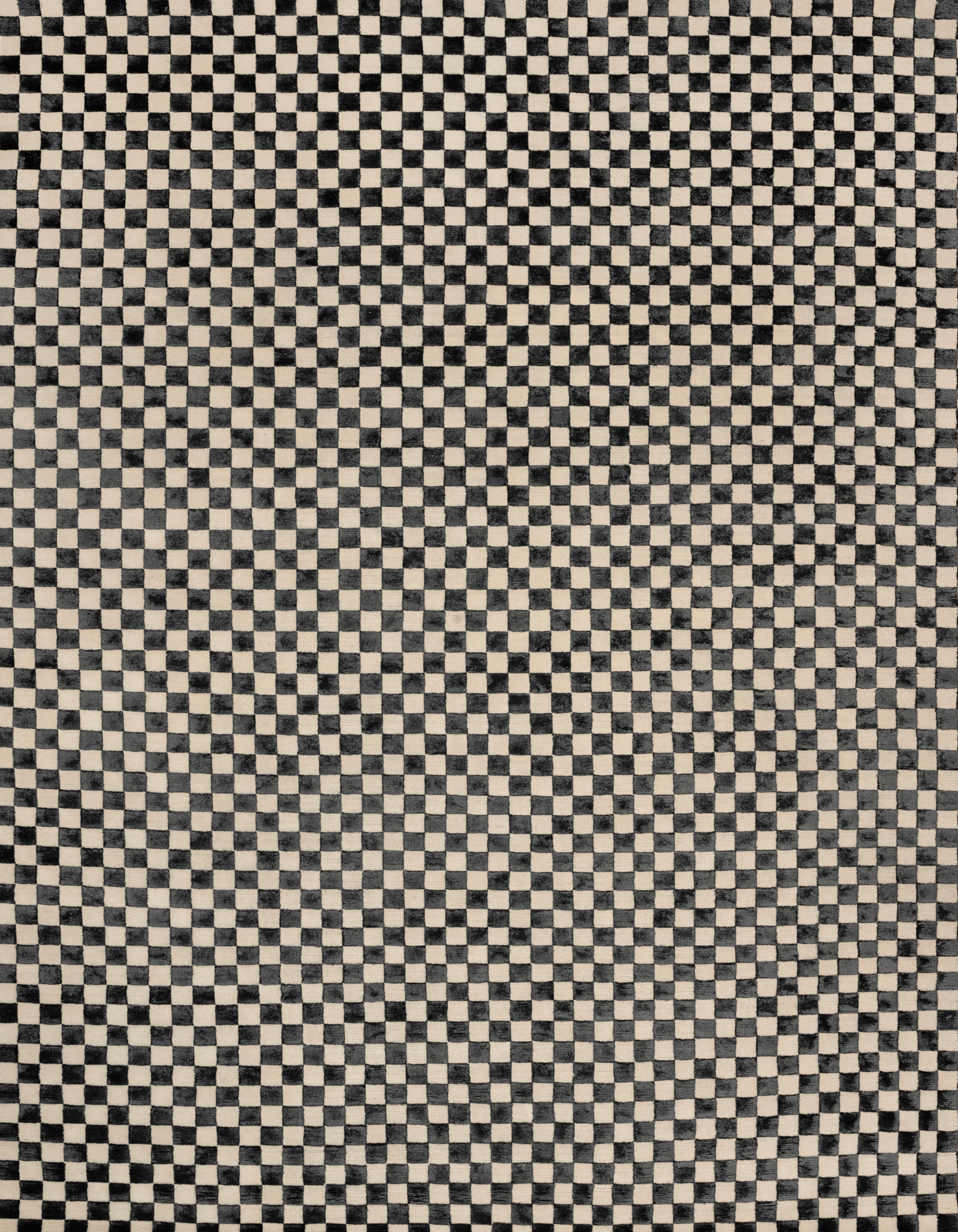 illulian-checkers-tappeto-307x242-cm-lana-e-seta-gold-100 image 1