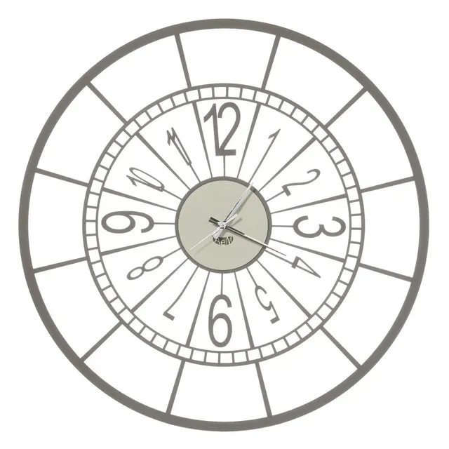 arti-mestieri-volano-large-orologio-da-parete-in-ferro-diametro-70-cm-nero-bianc image 1