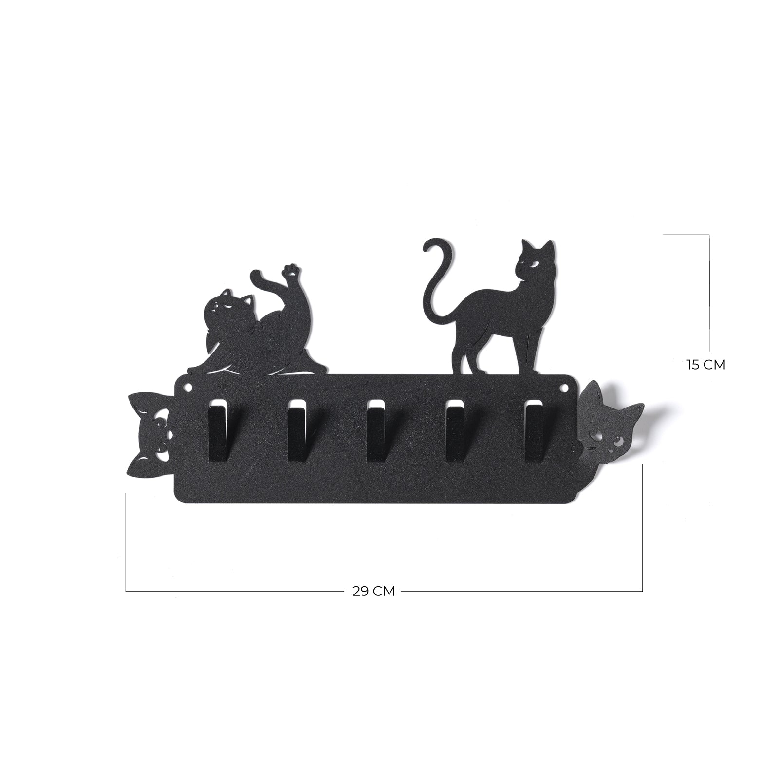 arti-mestieri-silvestro-matisse-portachiavi-da-parete-gatti image 2