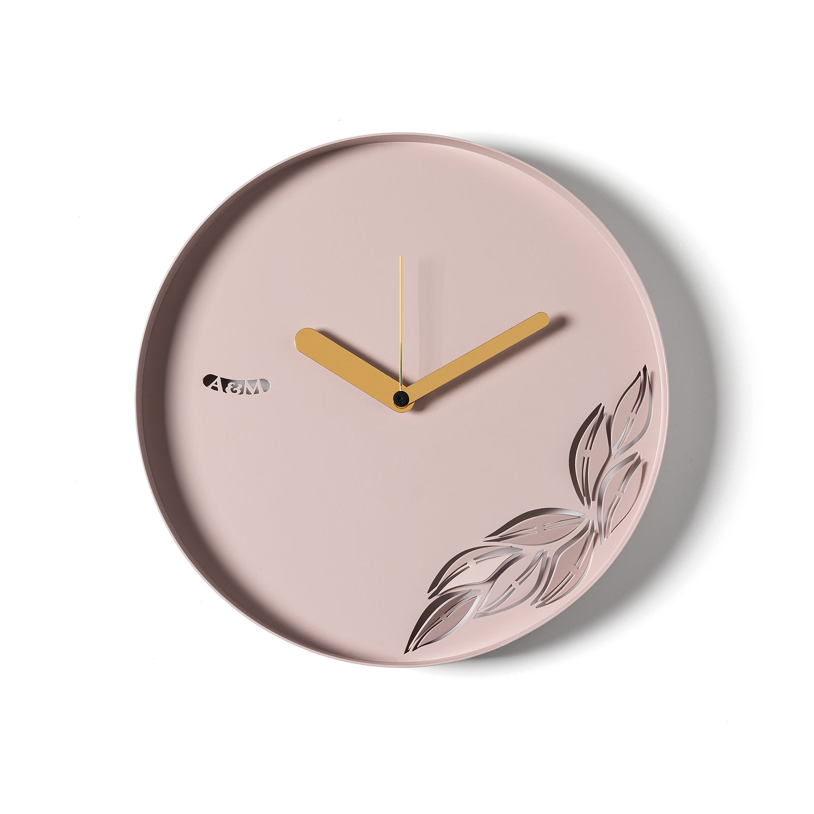 arti-mestieri-alba-orologio-da-parete-minimal-con-ramo-foglie image 6