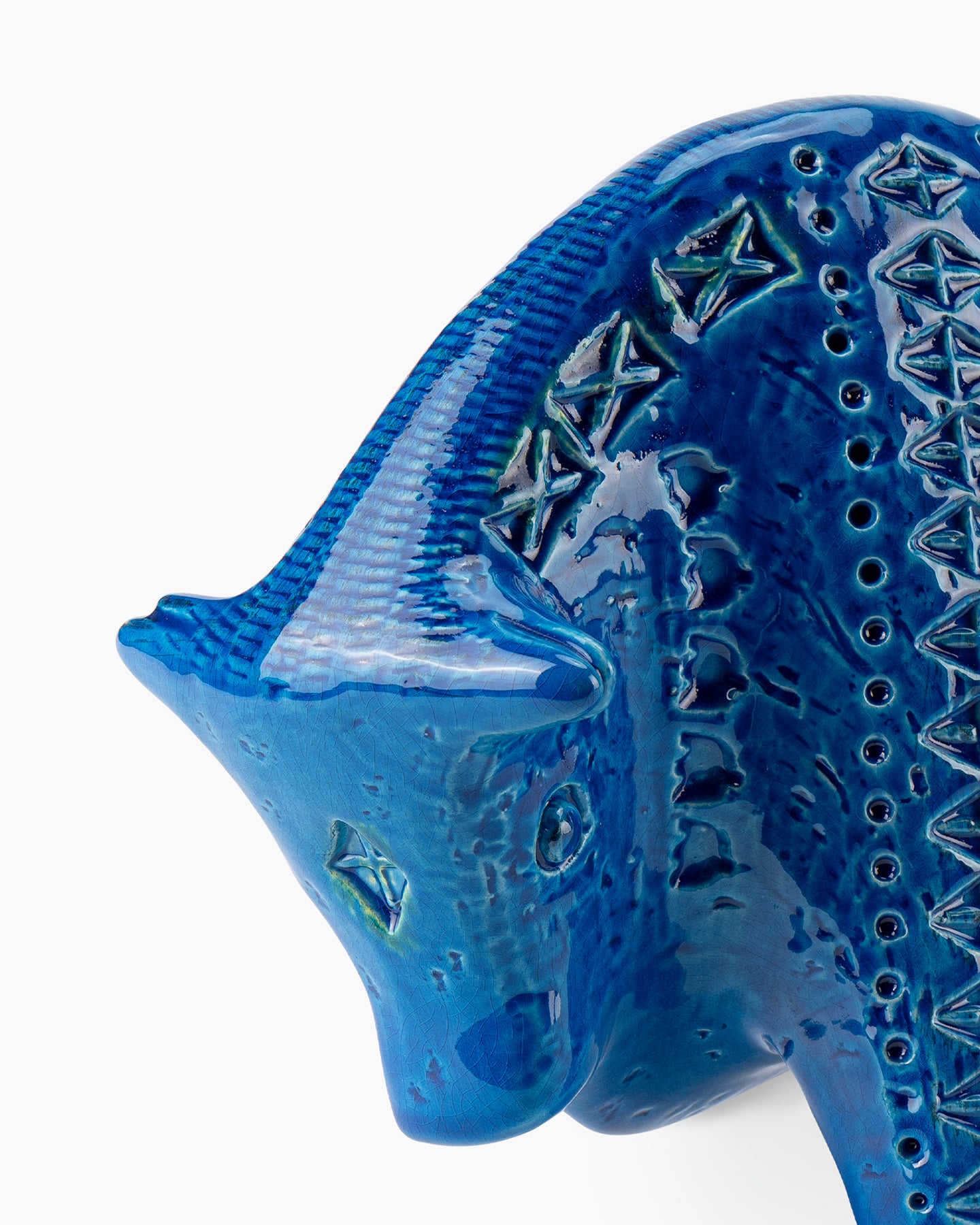 bitossi-ceramiche-figura-toro-aldo-londi-rimini-blu-azzurra image 3