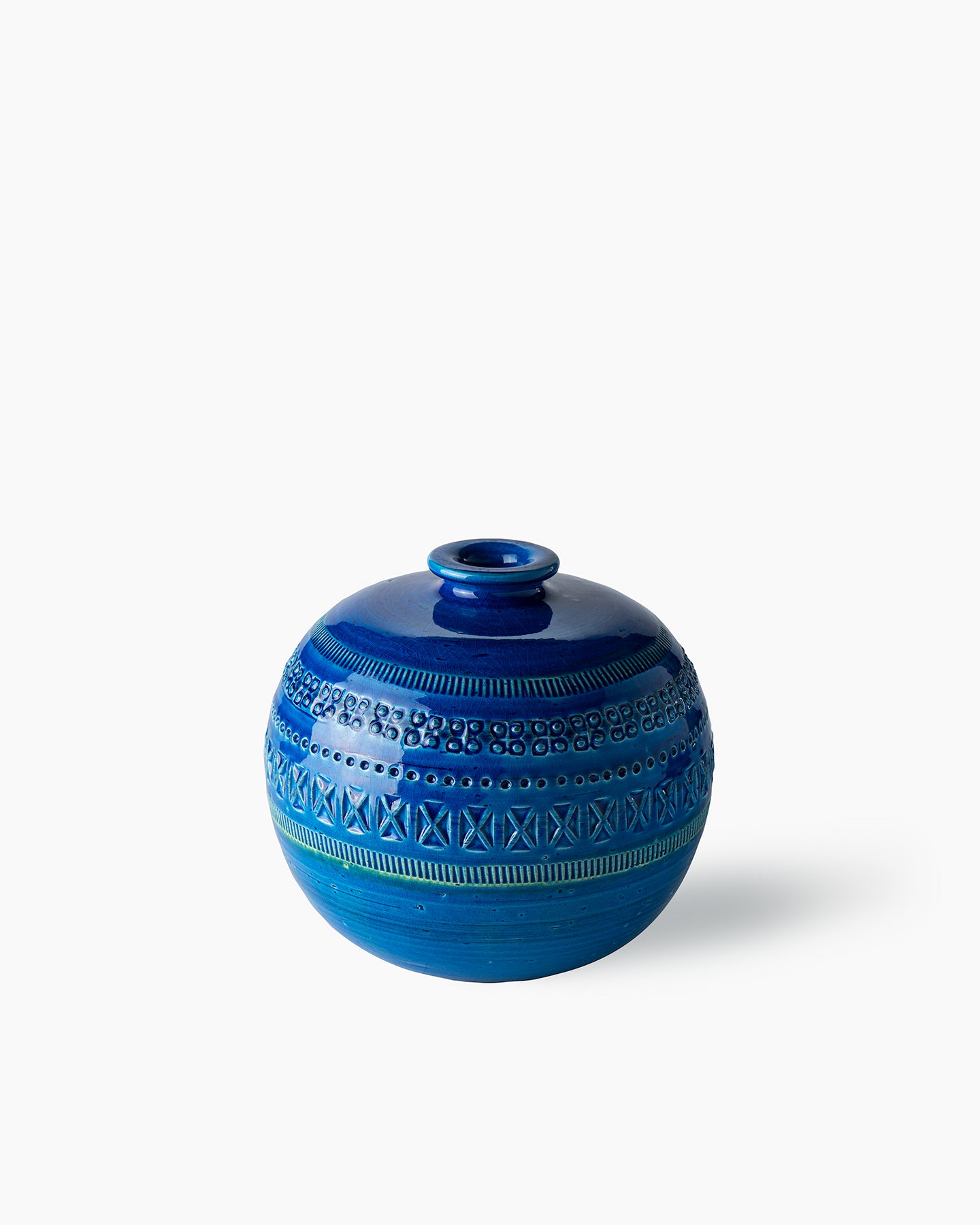 vaso-sferico-bitossi-ceramiche-rimini-blu-aldo-londi image 2