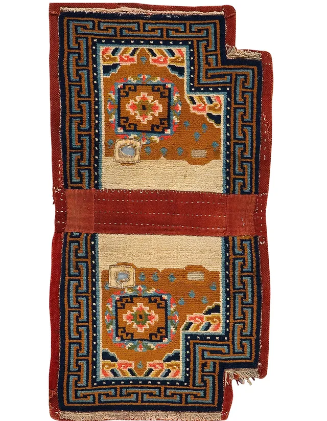 illulian-tibet-saddle-tappeto-nomade-125x65-cm-tibet-xx-secolo image 1