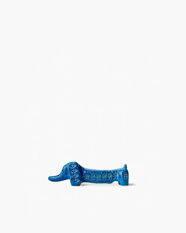 bitossi-ceramiche-miniatura-bassotto-rimini-blu-aldo-londi image 1