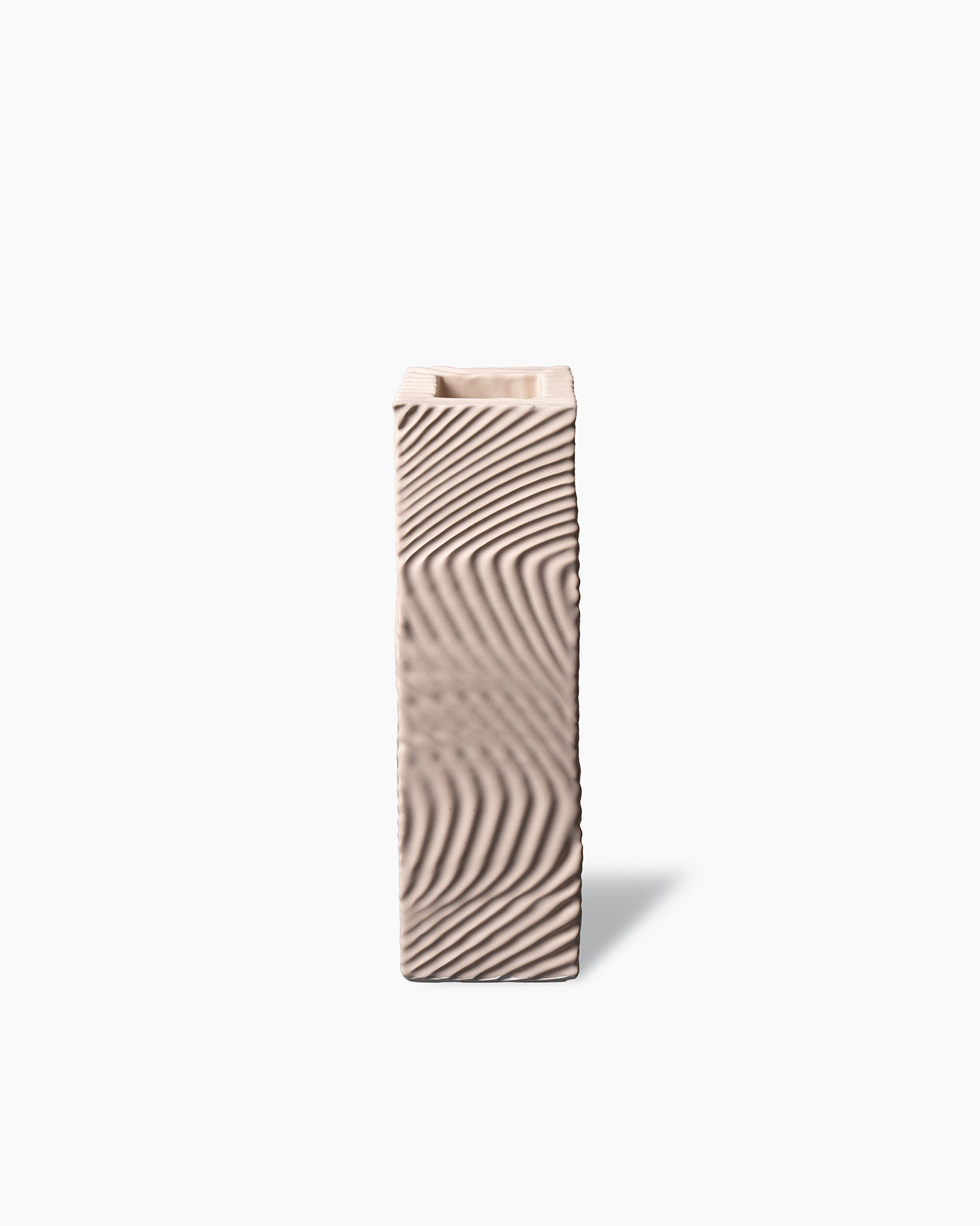 bitossi-ceramiche-wiggle-vaso-quadrato-rosa-cipria-max-lamb image 1