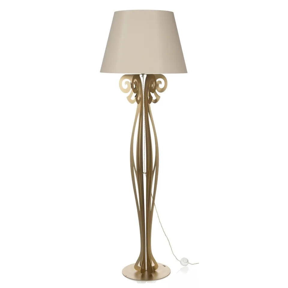 arti-mestieri-circeo-lampada-da-terra-moderna-con-paralume-sabbia image 1