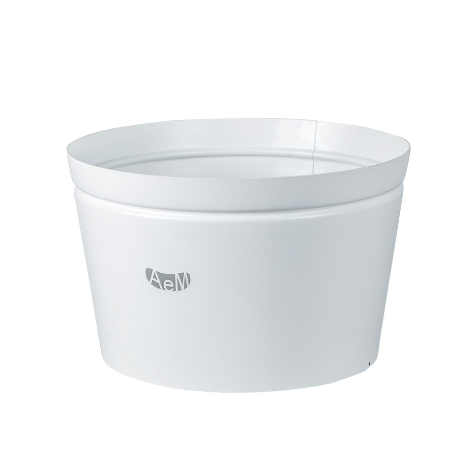 arti-mestieri-kamalea-vaso-portalampada-e27-beige-e-bianco image 2
