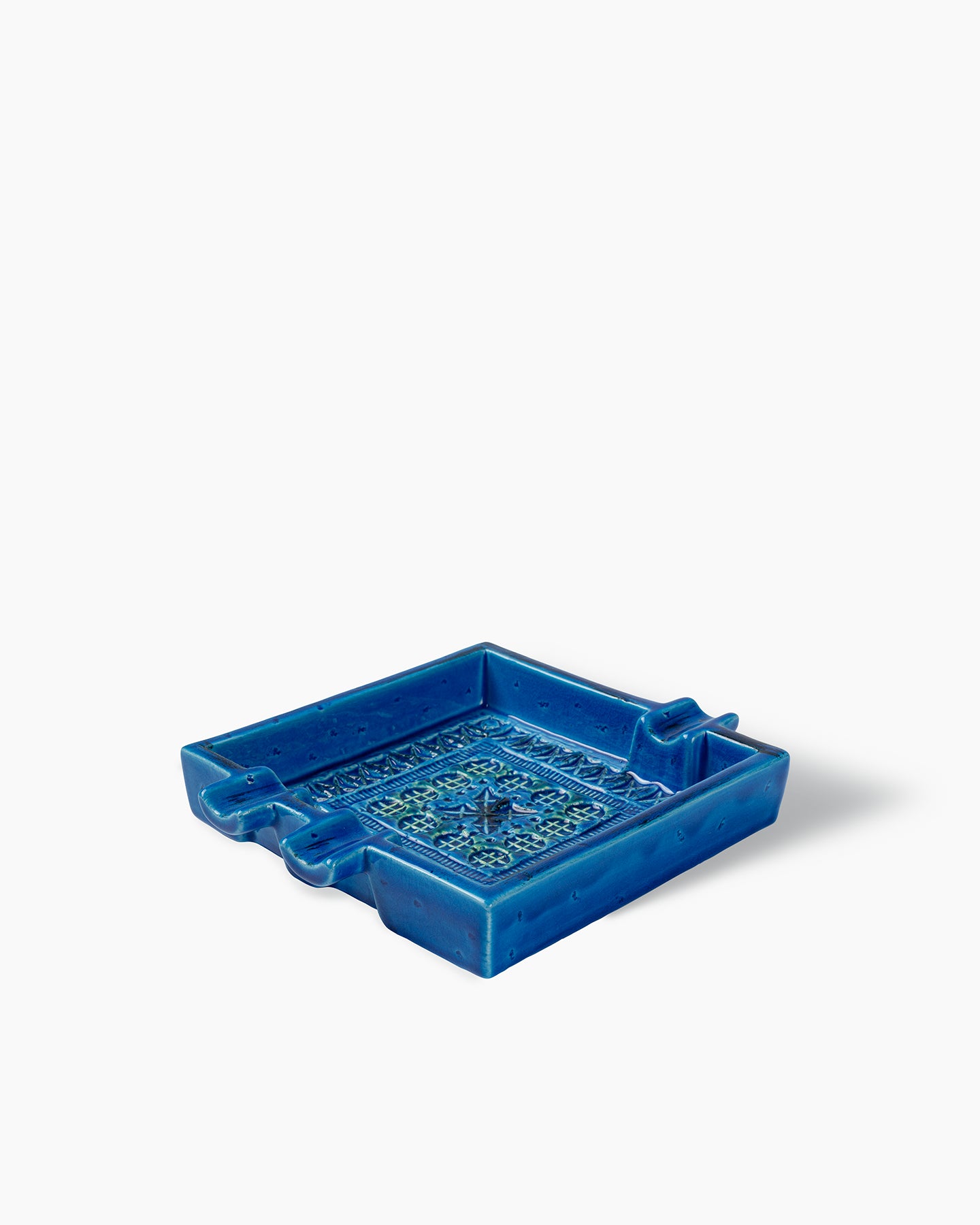 bitossi-ceramiche-posacenere-quadrato-rimini-blu-aldo-londi-in-terra-bianca image 3