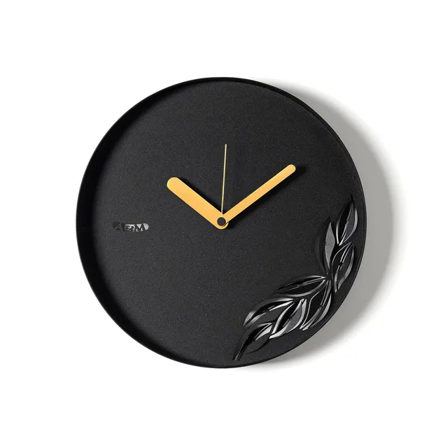 arti-mestieri-alba-orologio-da-parete-minimal-con-ramo-foglie image 1