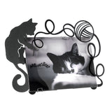arti-mestieri-gomitolo-cat-cornice-portafoto-in-ferro-nero-per-foto-15x20-cm image 3