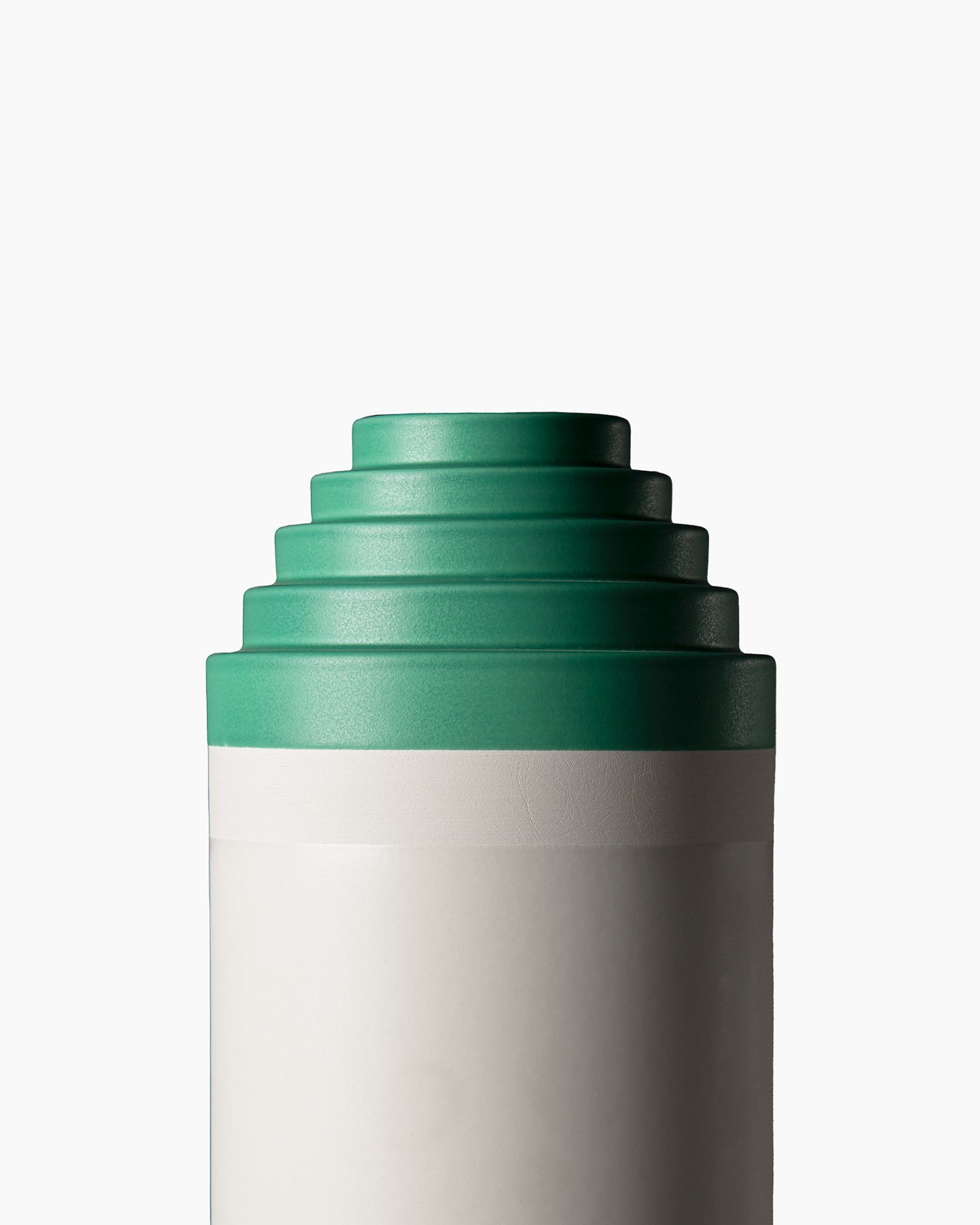bitossi-ceramiche-vaso-a-gradini-sottsass-1966-bianco-verde image 3