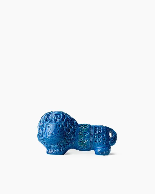 bitossi-ceramiche-figura-di-leone-aldo-londi-rimini-blu-riedizione-archivio-stor image 1