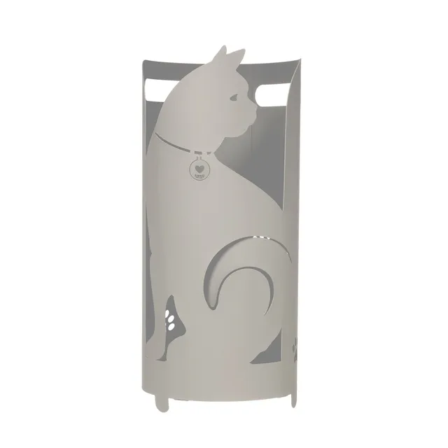 arti-mestieri-gatto-portaombrelli-design-nero-23x55-cm image 1
