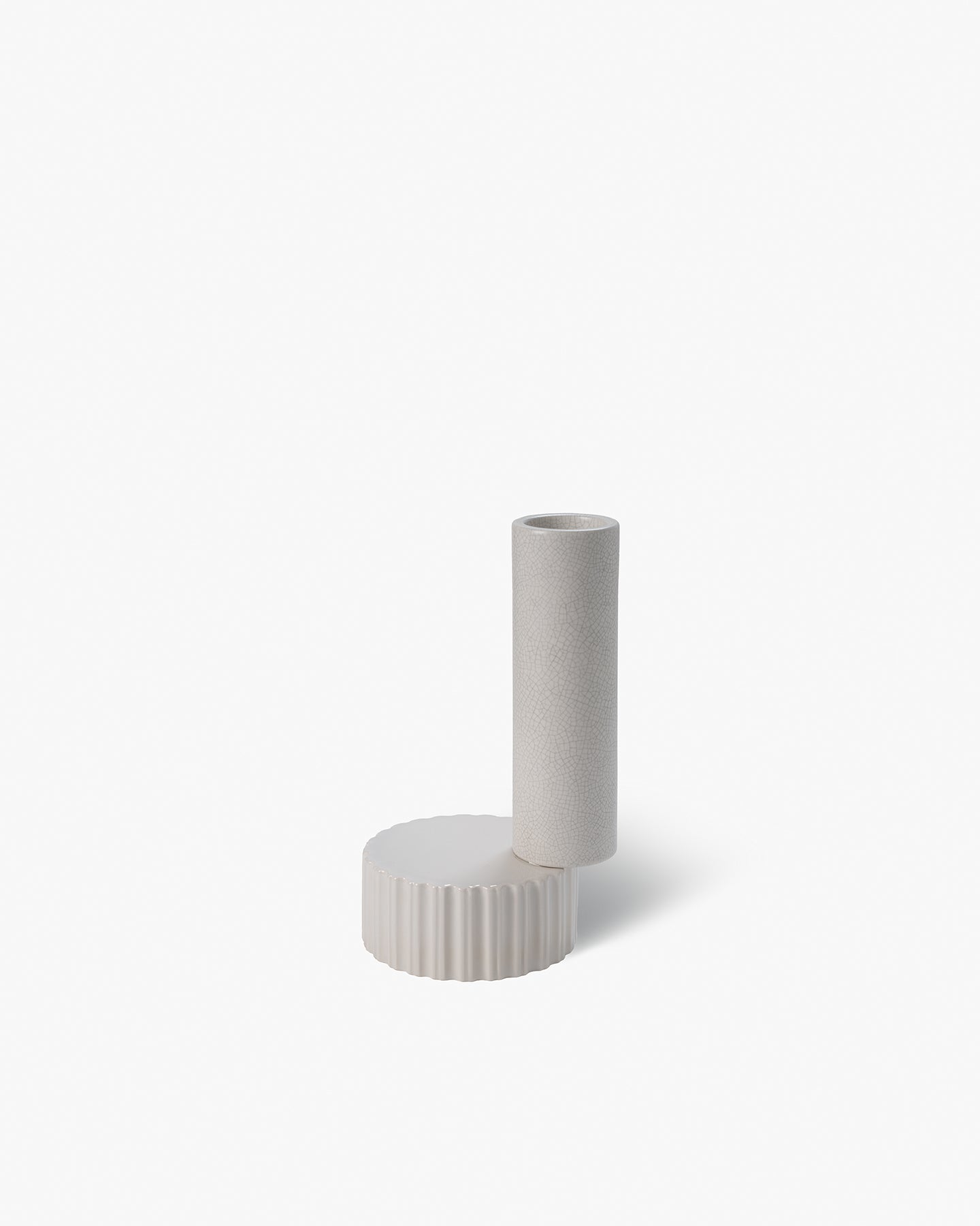 bitossi-ceramiche-vaso-2-elementi-onda-quincoces-drago-in-terra-bianca image 2