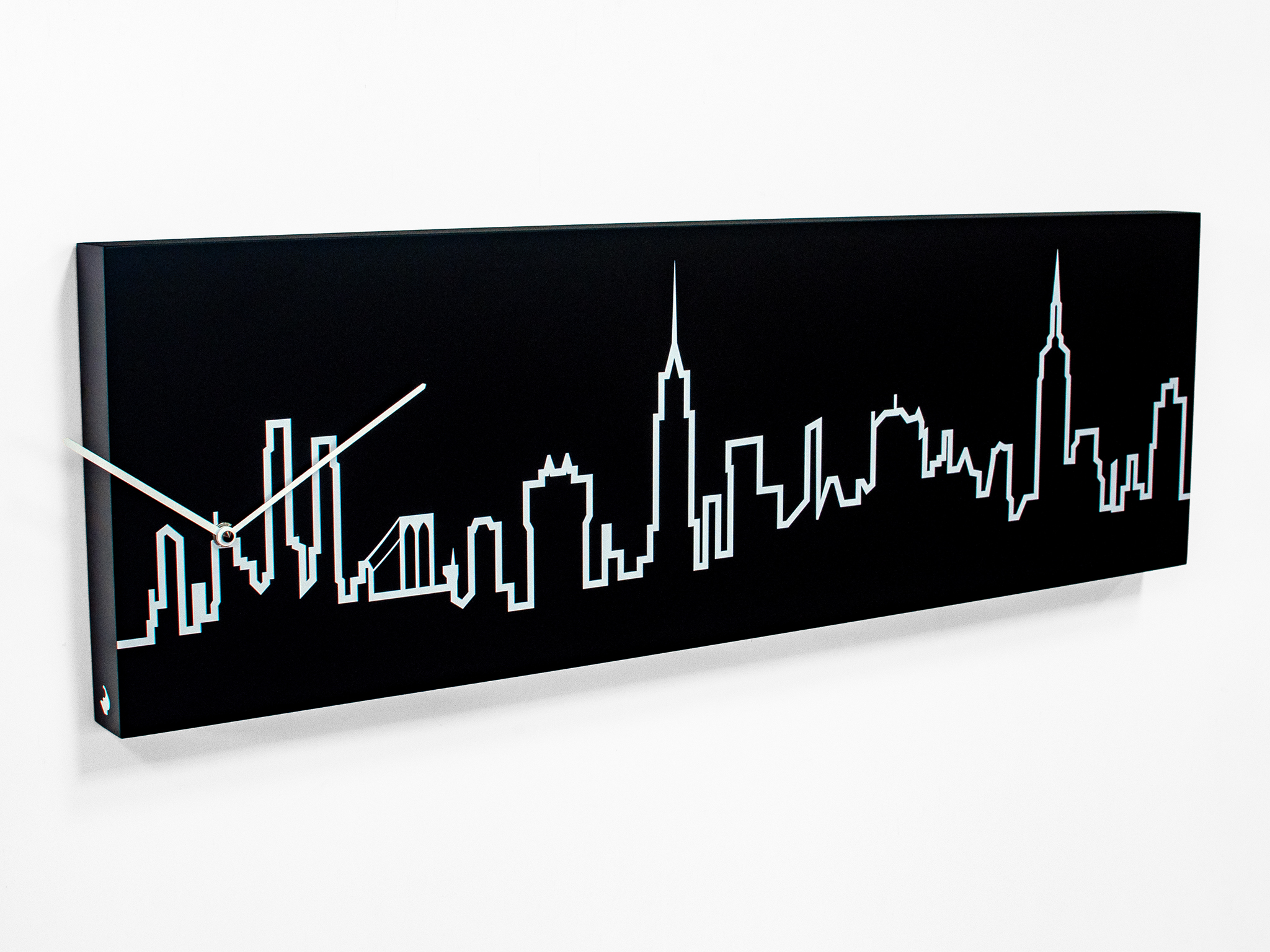 progetti-skyline-orologio-da-parete-profilo-citt-bianco-e-nero image 5