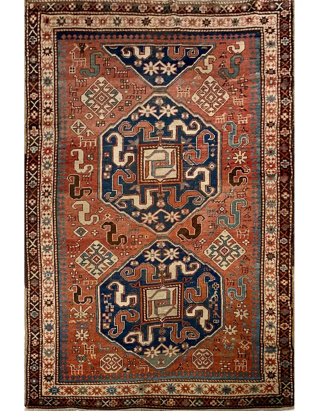 tappeto-illulian-kasak-chondoresh-caucaso-220x124-cm-lana image 1