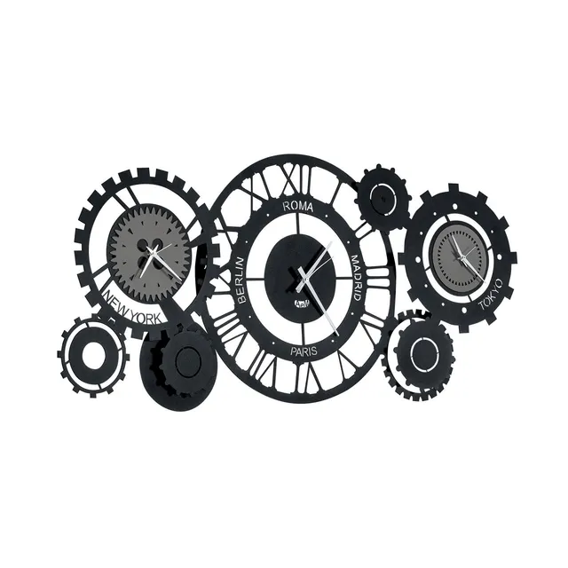 arti-mestieri-fuso-meccano-orologio-da-parete-97x44-cm image 1