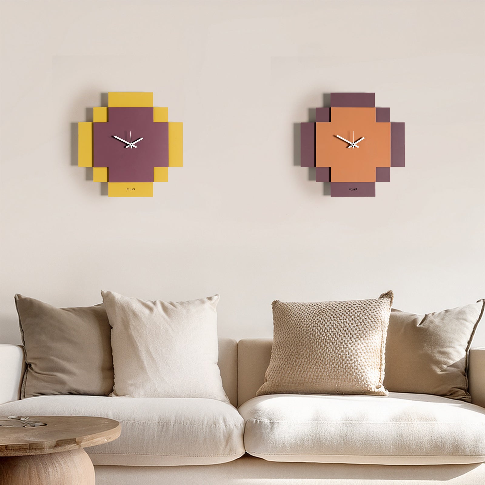 arti-mestieri-tetris-orologio-da-parete-geometrico-in-ferro image 3