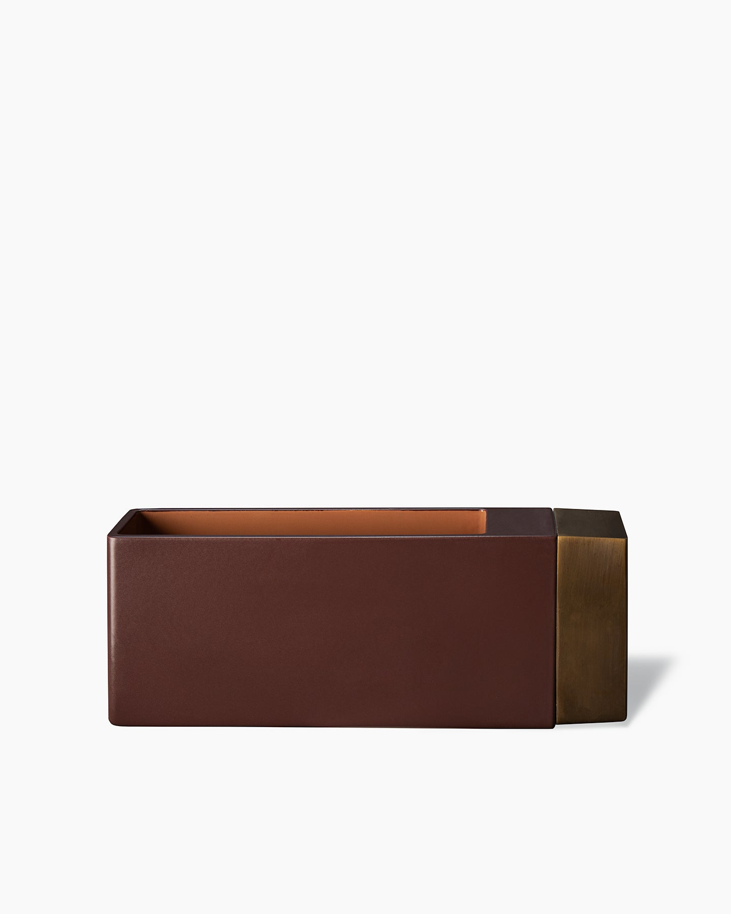 bitossi-ceramiche-vaso-equilibri-dimorestudio-bordeaux-matt-ottone image 3