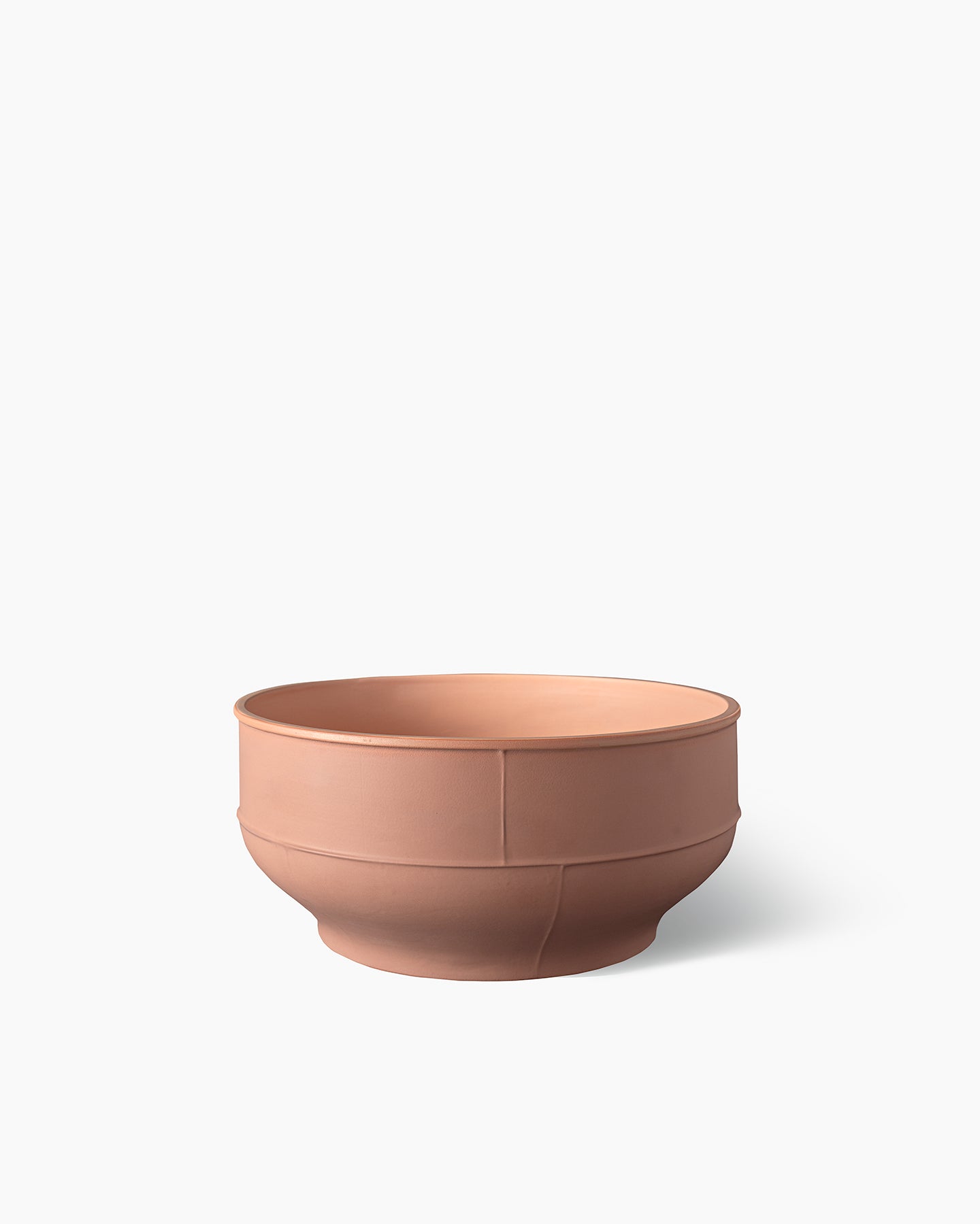 bitossi-ceramiche-bolo-benjamin-hubert-seams-canister-arancio-nocciola image 1