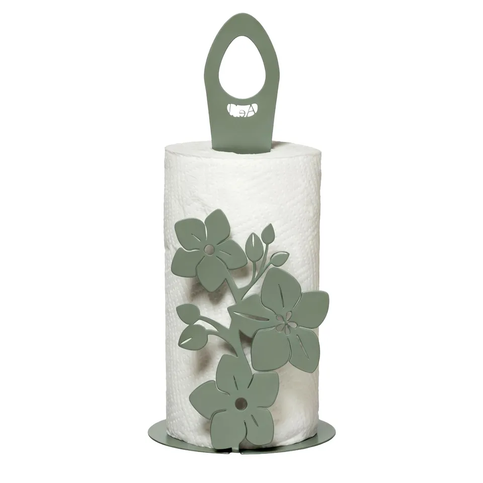 arti-mestieri-fior-di-loto-porta-rotolo-da-cucina-in-ferro-15x33-cm image 1