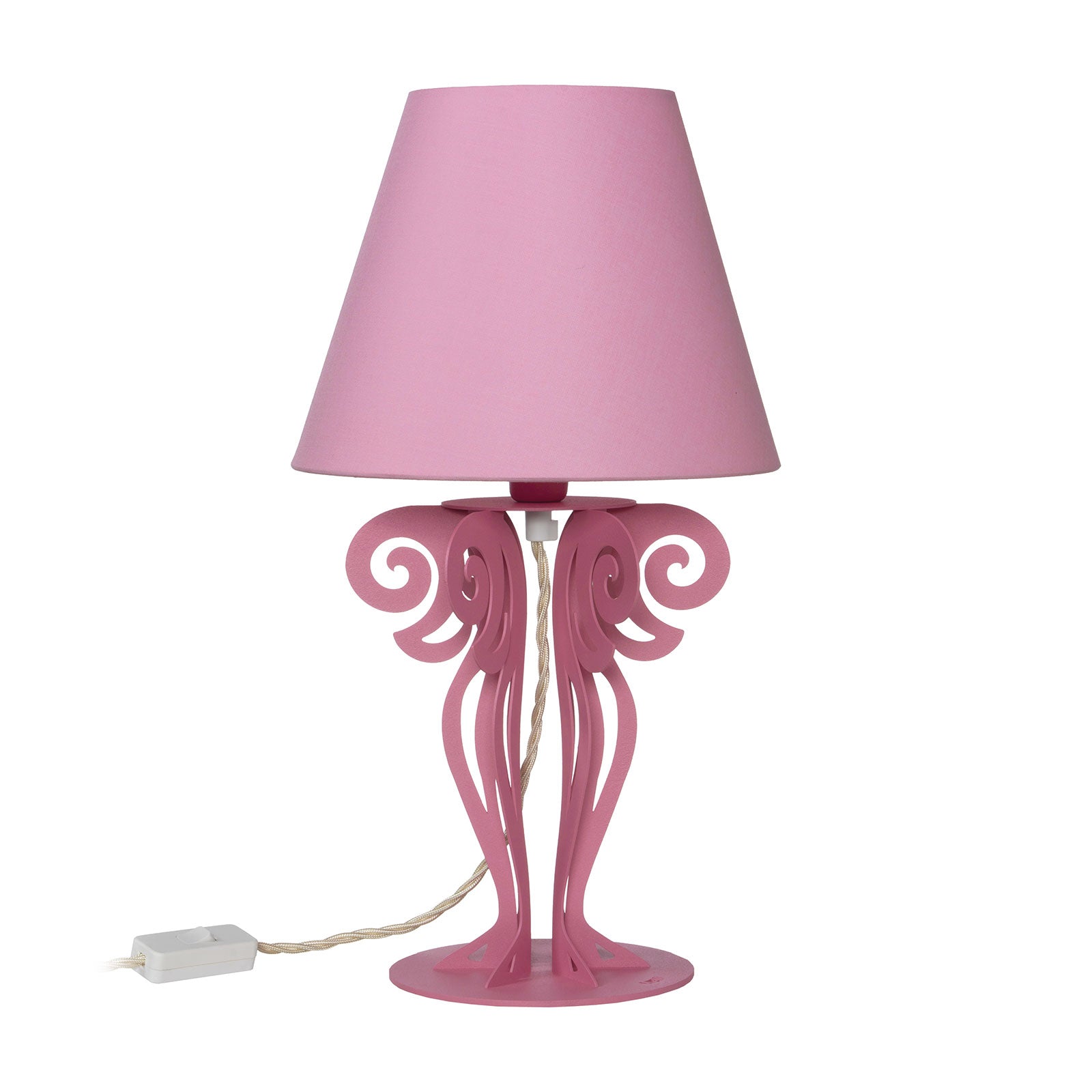 arti-mestieri-circeo-pop-lampada-da-tavolo-colorata-paralume-ferro image 1