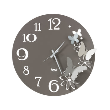 arti-mestieri-butterfly-flowers-small-orologio-da-parete image 4