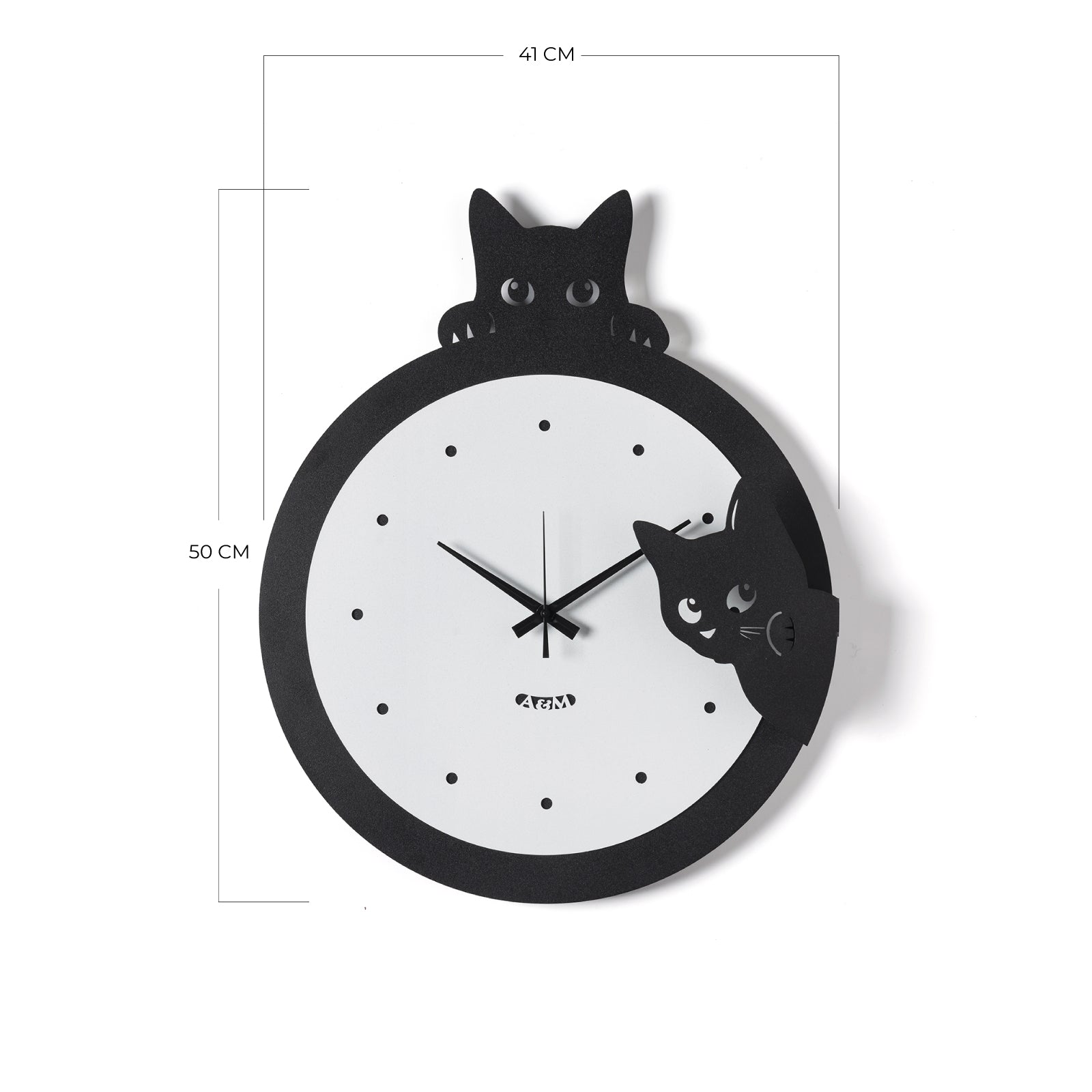 arti-mestieri-silvestro-orologio-da-parete-gatto-design image 4