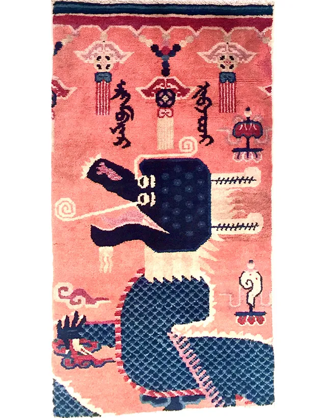 illulian-tibet-dragon-pillar-tappeto-106-x-58-cm image 1