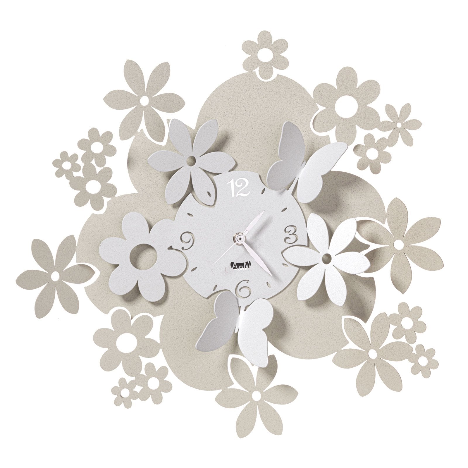 arti-mestieri-daisy-orologio-da-parete-particolare-fiori image 1