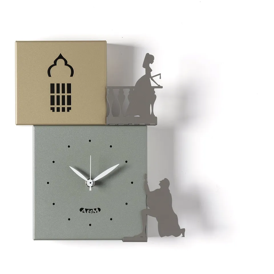 arti-mestieri-amos-orologio-da-parete-romeo-e-giulietta-24x26-cm image 1