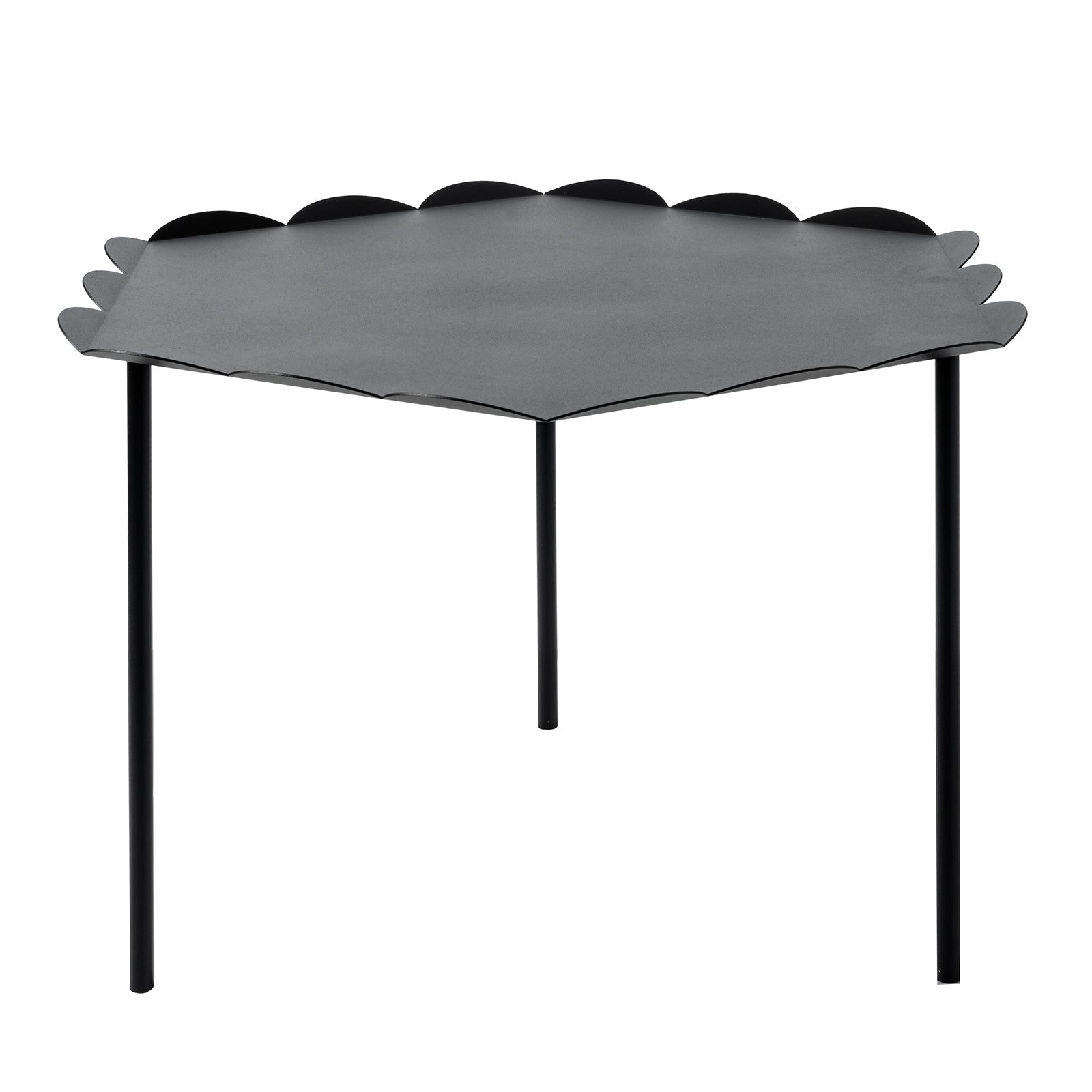 arti-mestieri-merletto-tavolino-soggiorno-esagonale-in-ferro-61x56x41-cm image 1