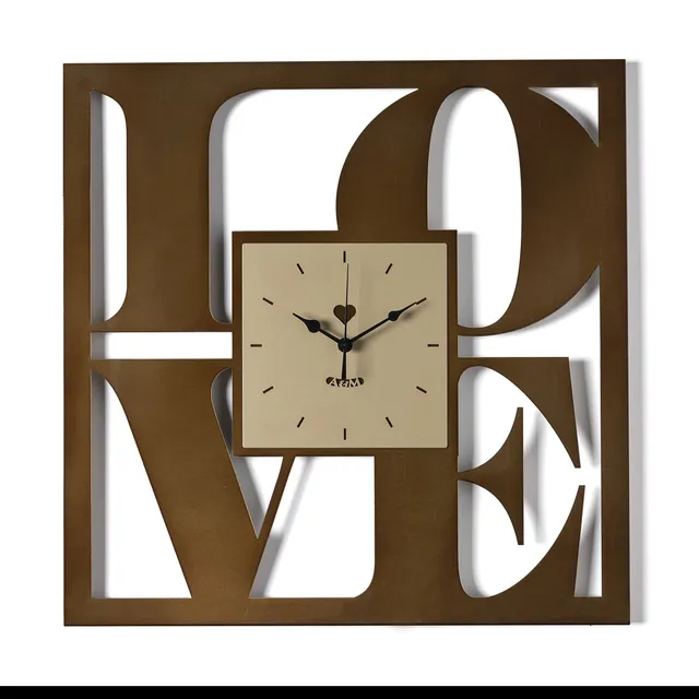 arti-mestieri-love-orologio-da-parete-quadrato-50x50-cm image 1