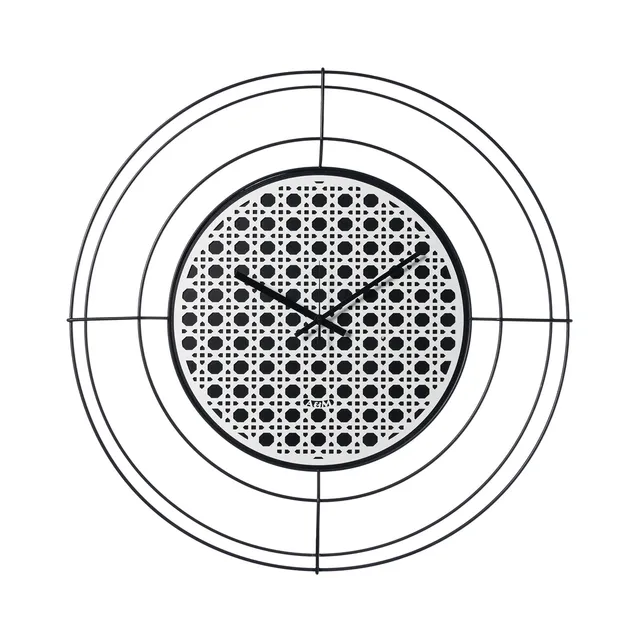 arti-mestieri-nudo-piccolo-vienna-orologio-parete-50-cm-nero-bianco image 1
