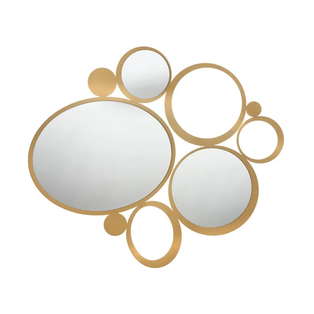 arti-mestieri-specchio-da-parete-bubbles-90x79-cm-in-ferro image 1