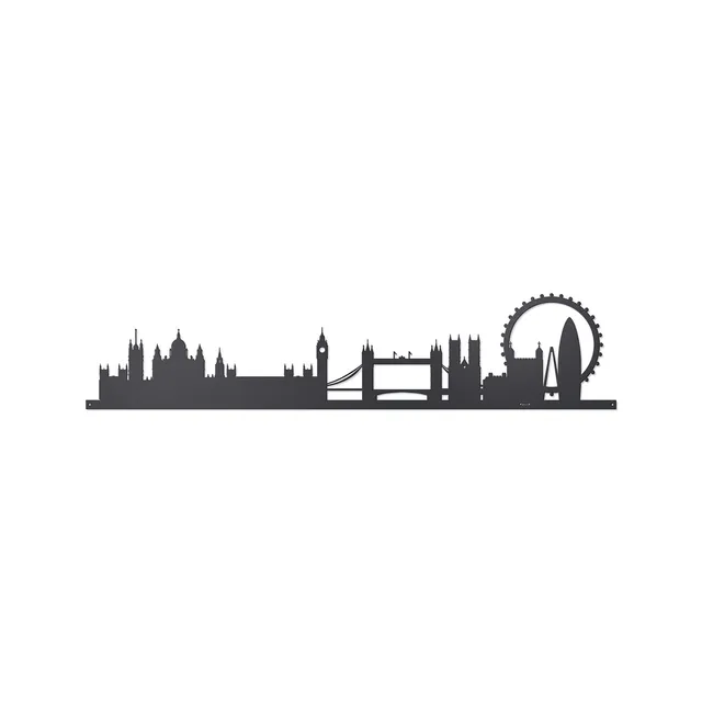 arti-mestieri-london-skyline-60-pannello-decorativo-in-ferro image 1