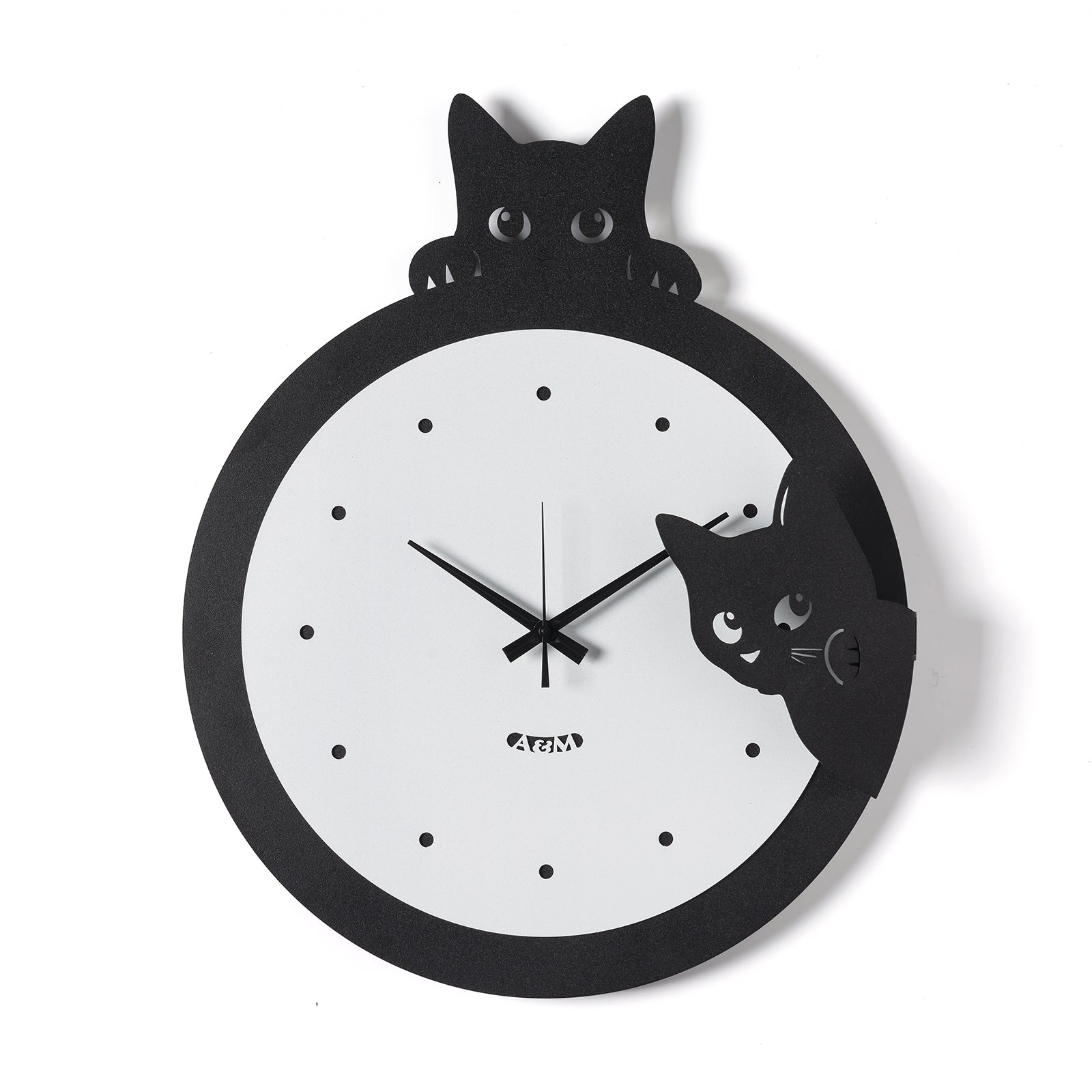 arti-mestieri-silvestro-orologio-da-parete-gatto-design image 3