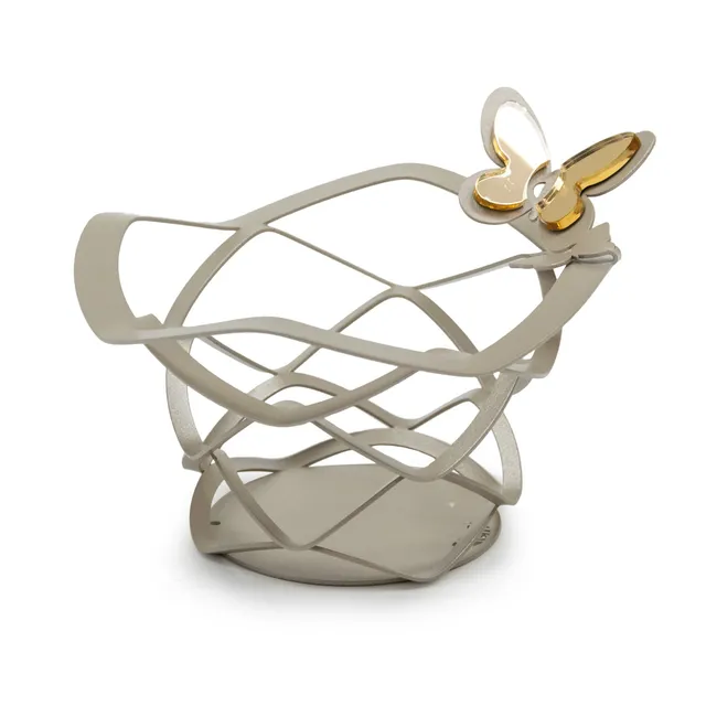arti-mestieri-cestino-butterfly-bomboniera-di-design-in-ferro-13x5-cm image 1