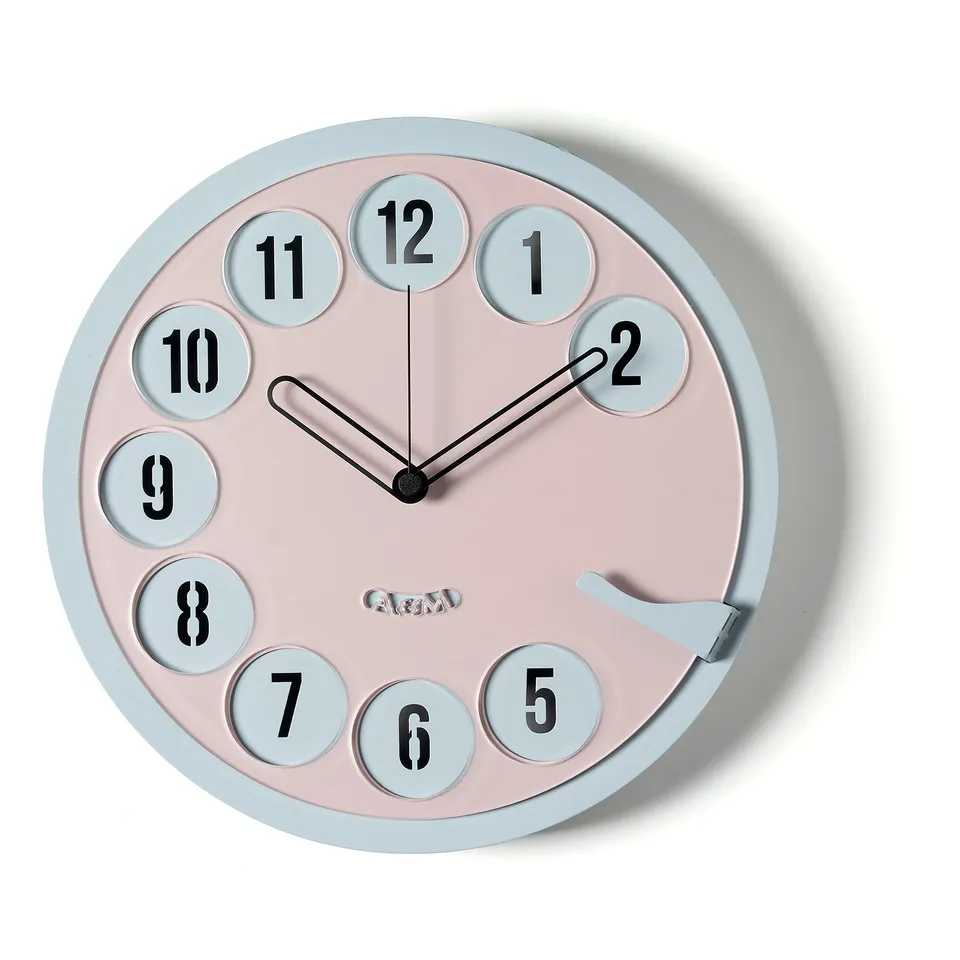 arti-mestieri-call-me-cenere-gelso-orologio-vintage-telefono-30-cm image 1