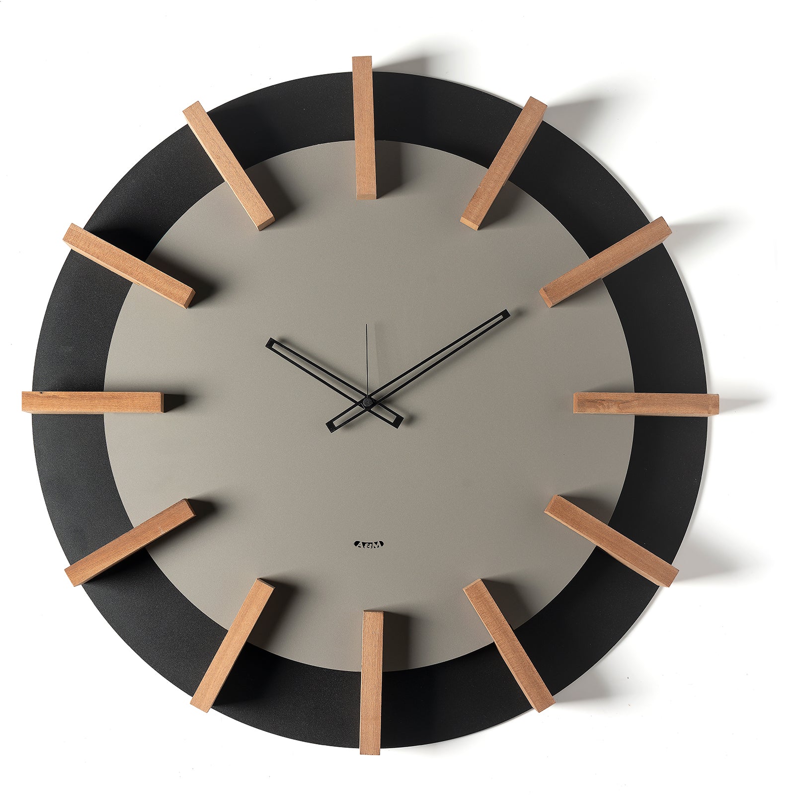 arti-mestieri-timon-orologio-da-parete-in-ferro-e-legno image 1