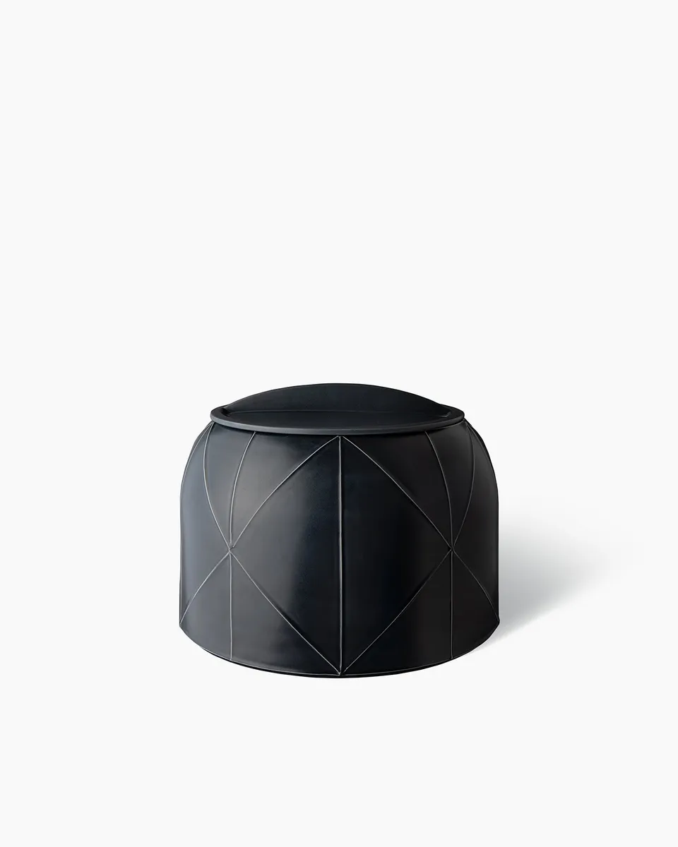 bitossi-ceramiche-vaso-con-coperchio-seams-canister-hubert-grigio-fumo image 1