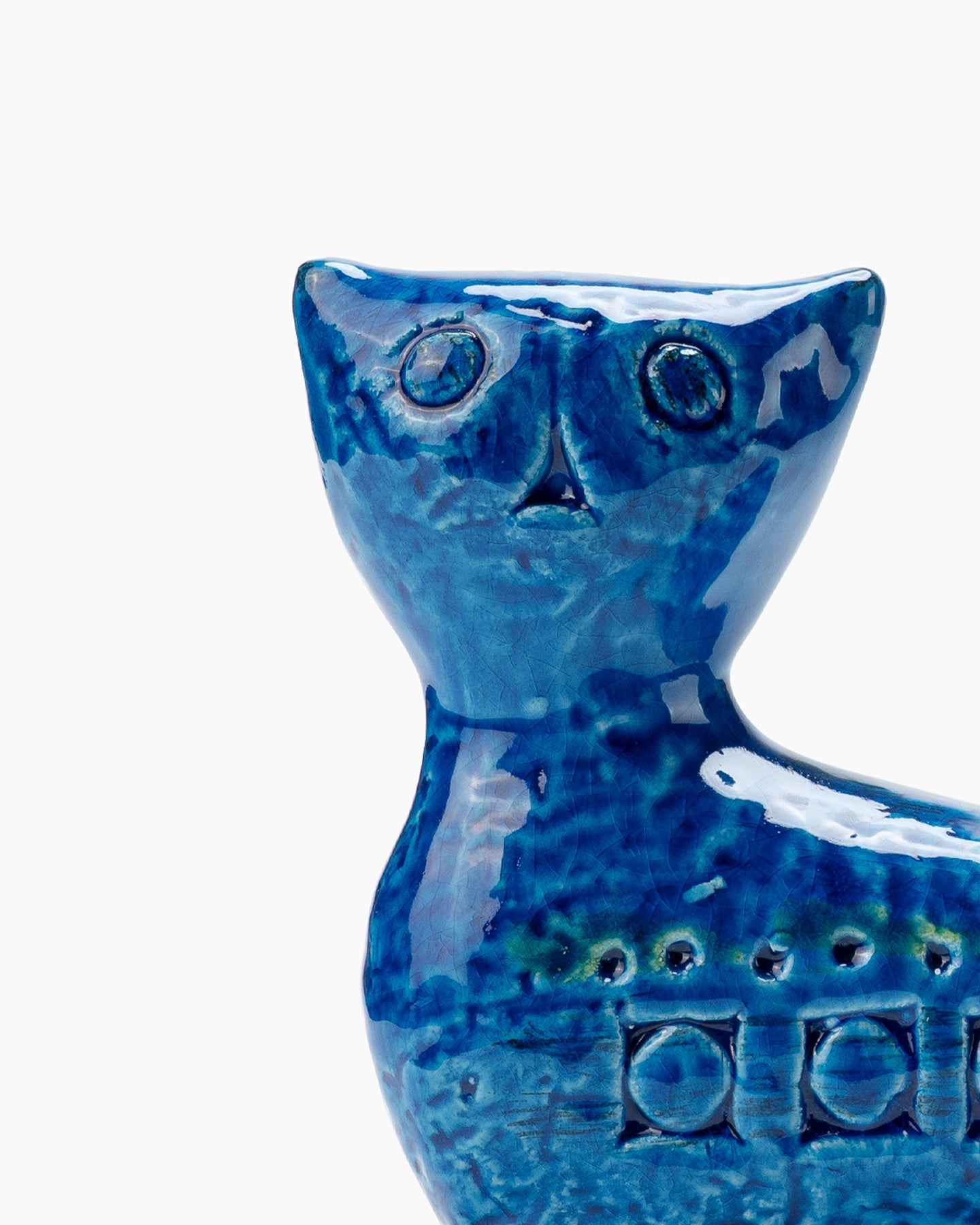 bitossi-ceramiche-figura-gatto-lungo-rimini-blu-aldo-londi image 3